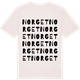 Vintage White t-shirt med Norget ordlek t-shirt