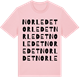 Pink Cotton t-shirt med Norledet ordlek t-shirt