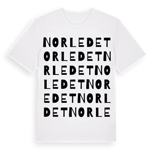 Norledet ordlek t-shirt – ekologisk bomull t-shirt från Pinshirt