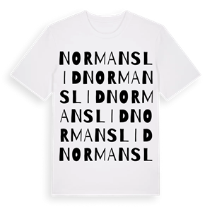 Normanslid ordlek t-shirt – ekologisk bomull t-shirt från Pinshirt