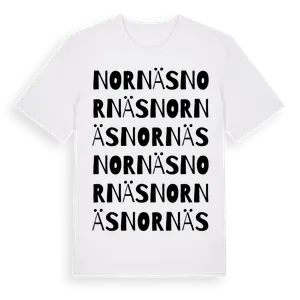 Nornäs ordlek t-shirt – ekologisk bomull t-shirt från Pinshirt