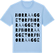 Blue Soul t-shirt med Norra Aggetorp ordlek t-shirt