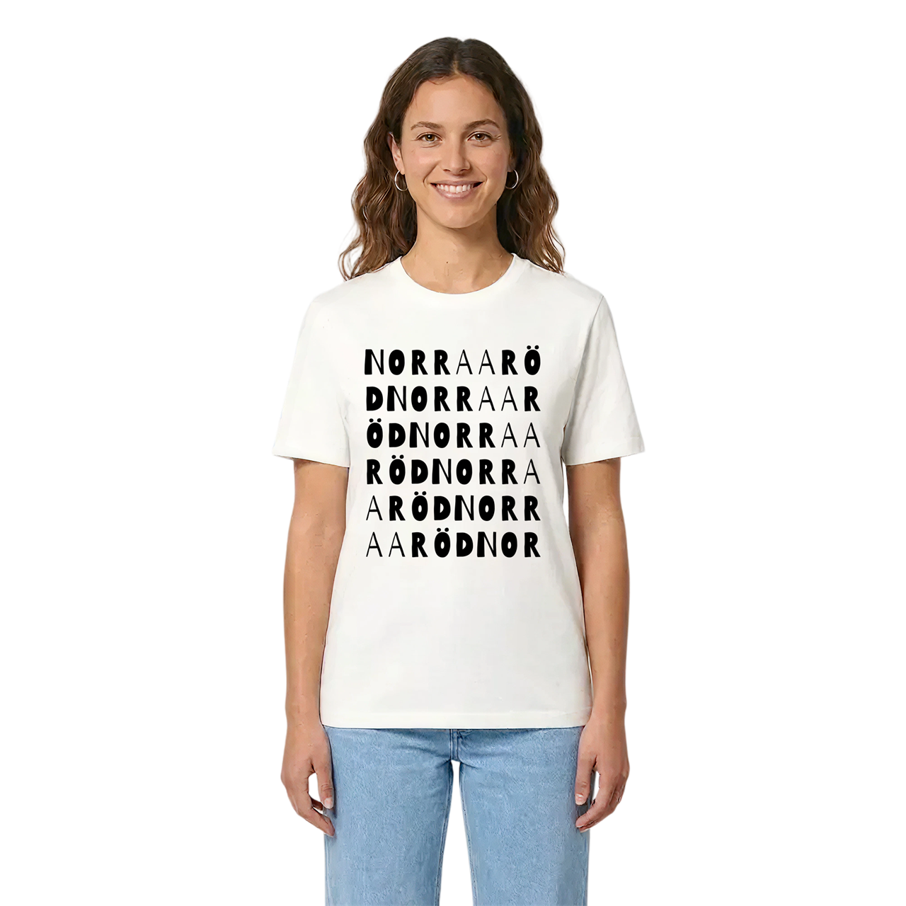 Norra Aröd ordlek t-shirt i miljö