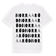 Norra Aröd ordlek t-shirt