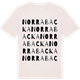 Vintage White t-shirt med Norra Backa ordlek t-shirt