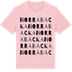 Pink Cotton t-shirt med Norra Backa ordlek t-shirt