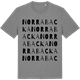 Mid Heather Gray t-shirt med Norra Backa ordlek t-shirt