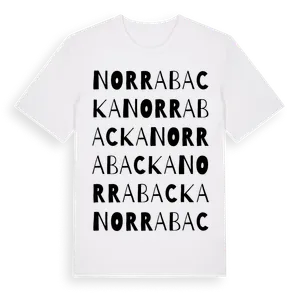 Norra Backa ordlek t-shirt – ekologisk bomull t-shirt från Pinshirt