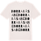 Vintage White t-shirt med Norra Båsane ordlek t-shirt