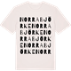 Vintage White t-shirt med Norra Björke ordlek t-shirt