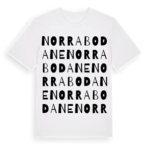 Norra Bodane ordlek t-shirt – ekologisk bomull t-shirt från Pinshirt