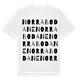 Norra Bodane ordlek t-shirt