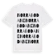 White t-shirt med Norra Bodane ordlek t-shirt