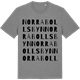 Mid Heather Gray t-shirt med Norra Bollsbyn ordlek t-shirt