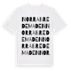 White t-shirt med Norra Bredemaden ordlek t-shirt