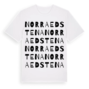 Norra Edstena ordlek t-shirt – ekologisk bomull t-shirt från Pinshirt