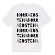 White t-shirt med Norra Edstena ordlek t-shirt