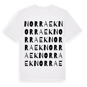 Norra Ek ordlek t-shirt – ekologisk bomull t-shirt från Pinshirt