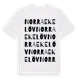 White t-shirt med Norra Ekelöv ordlek t-shirt