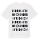 White t-shirt med Norra Fridhem ordlek t-shirt