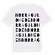 White t-shirt med Norra Guldheden ordlek t-shirt