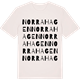 Vintage White t-shirt med Norra Hagen ordlek t-shirt