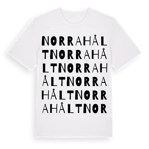 Norra Hålt ordlek t-shirt – ekologisk bomull t-shirt från Pinshirt