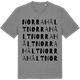 Mid Heather Gray t-shirt med Norra Hålt ordlek t-shirt