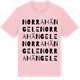 Pink Cotton t-shirt med Norra Hängele ordlek t-shirt