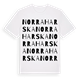 Norra Harska ordlek t-shirt