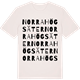 Vintage White t-shirt med Norra Högsäter ordlek t-shirt