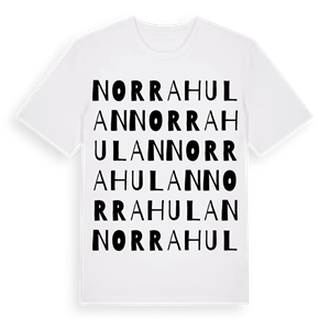 Norra Hulan ordlek t-shirt – ekologisk bomull t-shirt från Pinshirt
