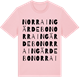 Pink Cotton t-shirt med Norra Ingärdebo ordlek t-shirt