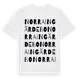 White t-shirt med Norra Ingärdebo ordlek t-shirt