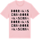 Pink Cotton t-shirt med Norra Kaserna ordlek t-shirt