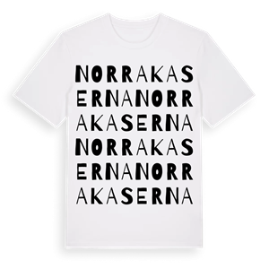 Norra Kaserna ordlek t-shirt – ekologisk bomull t-shirt från Pinshirt
