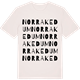 Vintage White t-shirt med Norra Kedum ordlek t-shirt
