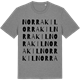 Mid Heather Gray t-shirt med Norra Kil ordlek t-shirt