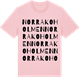 Pink Cotton t-shirt med Norra Koholmen ordlek t-shirt