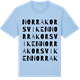 Blue Soul t-shirt med Norra Korsviken ordlek t-shirt