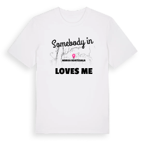 Någon i Norra Kortedala älskar mig t-shirt – ekologisk bomull t-shirt från Pinshirt