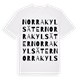 Norra Kylsäter ordlek t-shirt