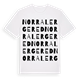 Norra Lergered ordlek t-shirt