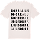 Vintage White t-shirt med Norra Lund ordlek t-shirt