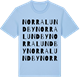 Blue Soul t-shirt med Norra Lundby ordlek t-shirt