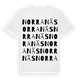 White t-shirt med Norra Näs ordlek t-shirt
