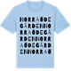 Blue Soul t-shirt med Norra Ödegården ordlek t-shirt