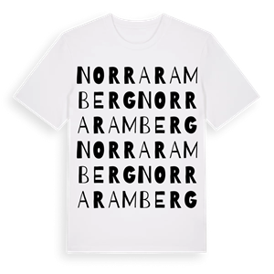 Norra Ramberg ordlek t-shirt – ekologisk bomull t-shirt från Pinshirt