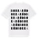 Norra Röd ordlek t-shirt
