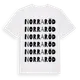 White t-shirt med Norra Röd ordlek t-shirt